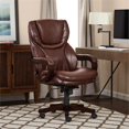 thumbnail image 3 of Scranton & Co Executive Office Chair in Brown Bonded Leather, 3 of 16