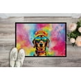 thumbnail image 4 of Carolines Treasures DAC2499MAT 0.15 x 18 x 27 in. Dachshund Hippie Dawg Doormat, 4 of 6