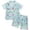 Sky Blue, variant on Toddler Baby Boy Girl Easter Silk Pajamas Floral Bunny Short Sleeve Button Shirts Lounge Shorts Satin Pjs Sleepwear (Red, 18-24 Months)