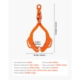 thumbnail image 4 of KFFKFF 28in Timber Lifting Claws, Quadruple-Pronged Log Claws, Sturdy Steel Wood Grapple, 1000LBS Hoisting Power, Rotating Wood Grasper, Eagle-Inspired Design, Timber Dragging Claws, 4 of 9