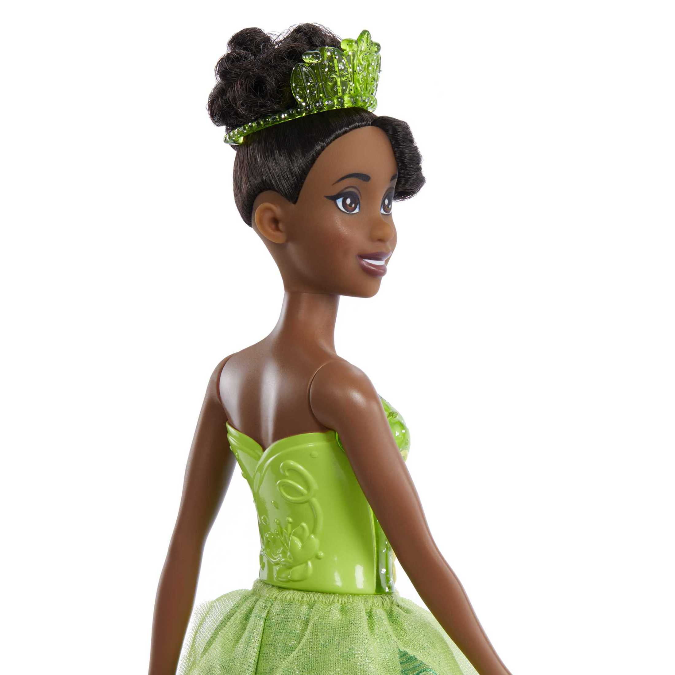 Disney Princess Tiana Fashion Doll, 11 inch, Brown Hair & Eyes with Tiara Accessory  (图5)