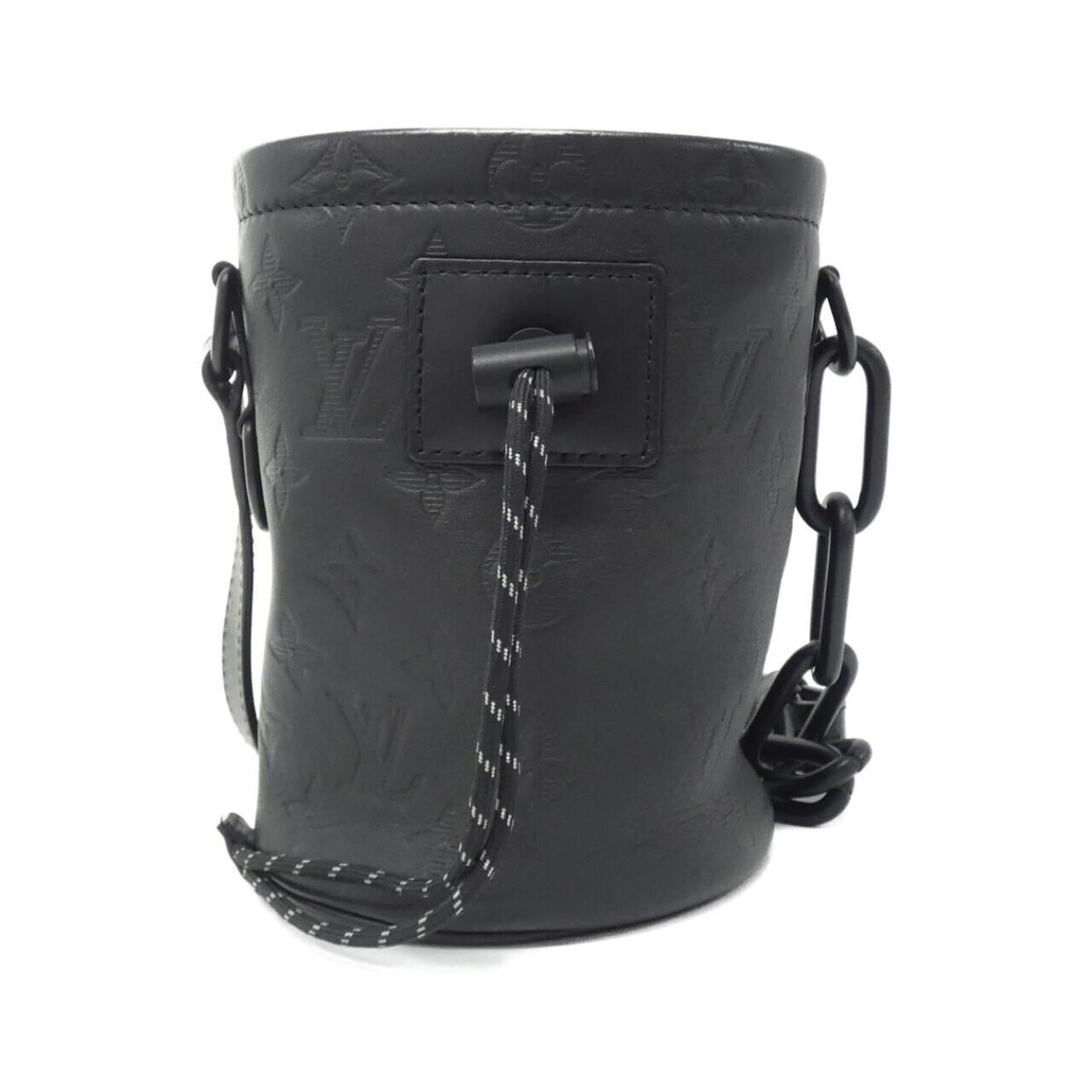 【超希少】Louis Vuitton Chalk Nano Bag M44628 Pre-Owned Louis Vuitton Monogram Shadow Chalk Nano Bag M44628