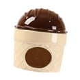 thumbnail image 3 of YWMJZEU Ceramic Hamster Nest Hamster Habitats Cute Indoor Cave Cooling House Pet Hideout Brown, 3 of 9