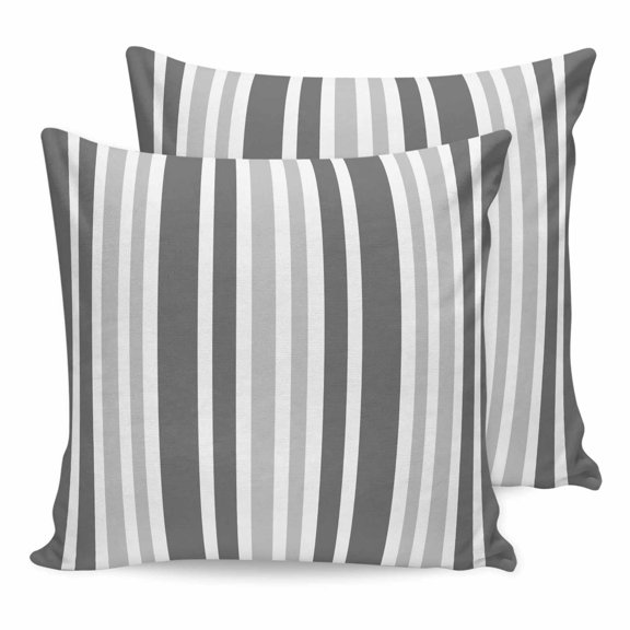26x26 Pillow Covers Set of 2, Grey Stripe Square Throw Pillow Covers for Couch/Sofa/Living Room, Farmhouse Minimalist Striped Decorative Soft Pillowcases for Couch Throw Pillows with Hidden Zipper