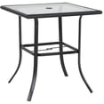 thumbnail image 1 of Clarity Steel High Balcony Table, with Glass Top, 1 of 2