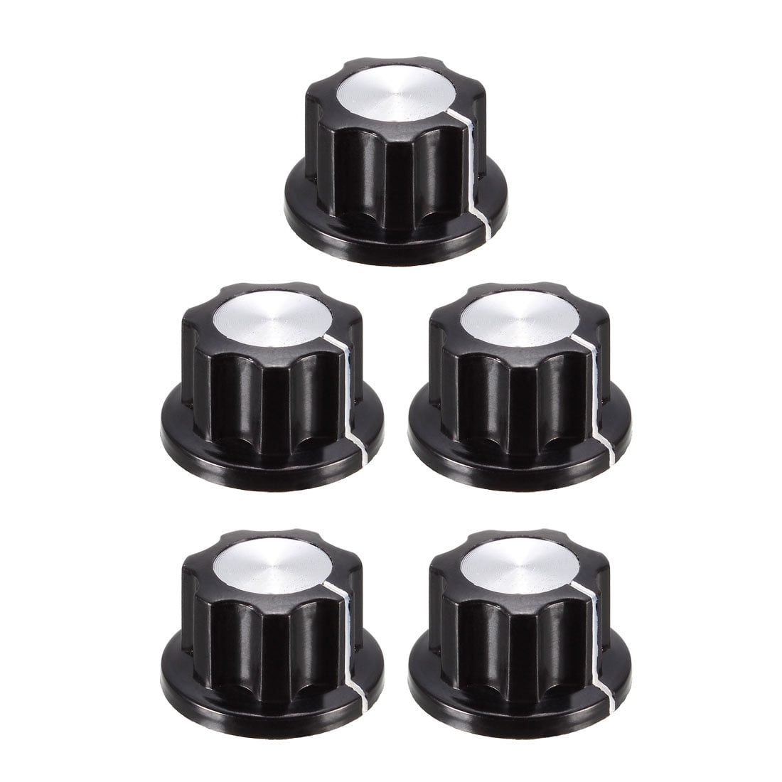Uxcell 5Pcs Speaker Control Knob Black 19mm Dia Rotary Knobs Walmart