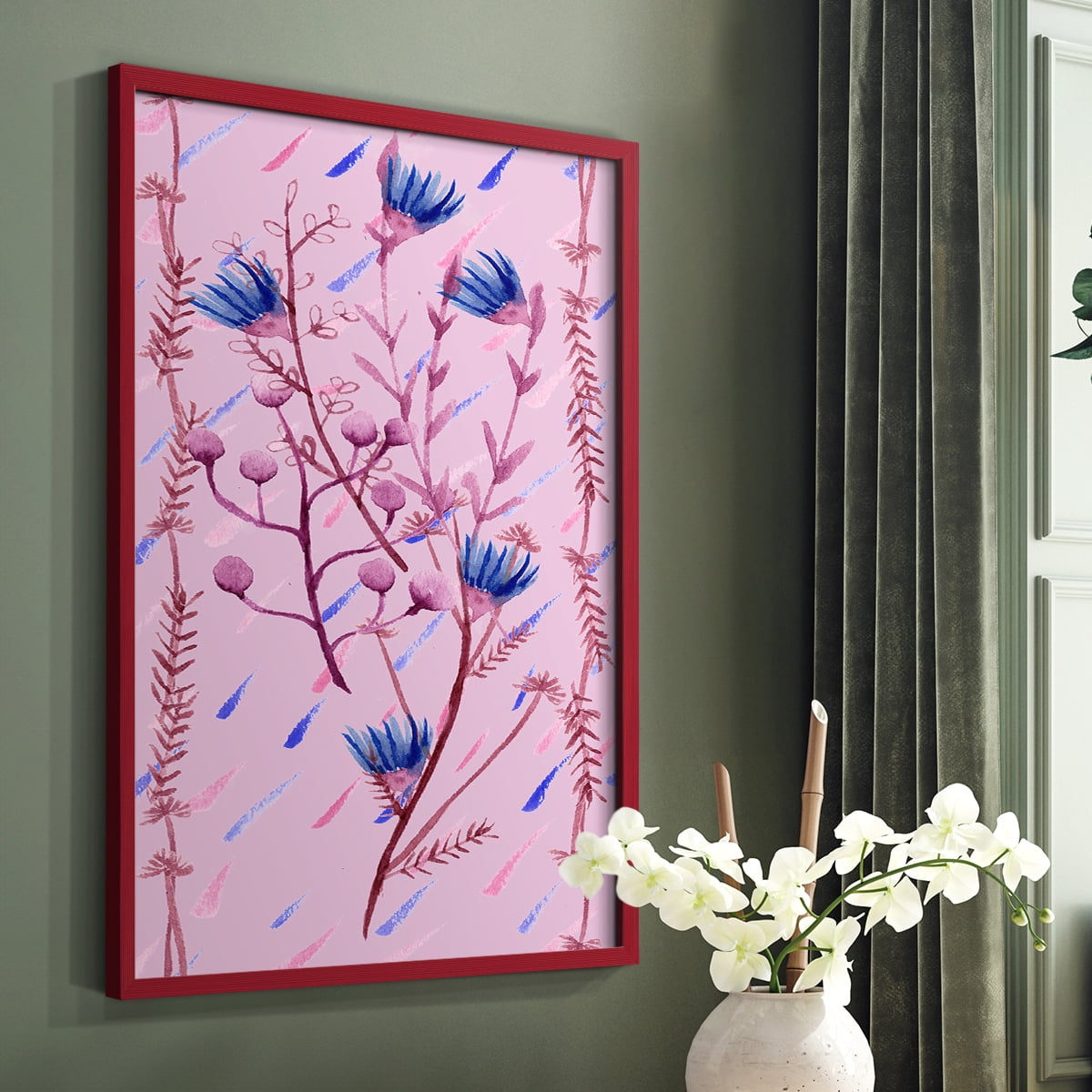 XO Collection B Framed Print - Solid Wood in Single Picture Frame Solid Wood 2 Framed Print
