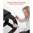 thumbnail image 6 of KFFKFF Ergonomic Kneeling Chair with Adjustable Foam Cushions, Wooden Frame, Height Customization, Supports Neck and Back Comfort for Home, Office, or Meditation, Black, 6 of 9
