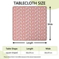 thumbnail image 2 of Pink Unicorn Rainbow Star Pattern Square Fitted Tablecloth with Elastic Edge,Square Table Cover,Washable Elastic Table Cover for Home Kitchen Party Decor 36"x36", 2 of 6