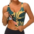 thumbnail image 3 of Balery Cat Hiding In Potted Plants Sujetadores deportivos con espalda cruzada para mujer, acolchados, sin costuras, de alto impacto, ideales para yoga, gimnasio, entrenamiento y fitness.-, 3 of 8