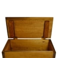 thumbnail image 2 of Evans Sports Wooden Accessory Case Storage Chest with Shaped Lid, Wildlife Wolf, 2 of 5
