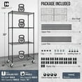 NSF Commercial Grade Heavy Duty Wire Shelving w/Wheels Leveling Feet