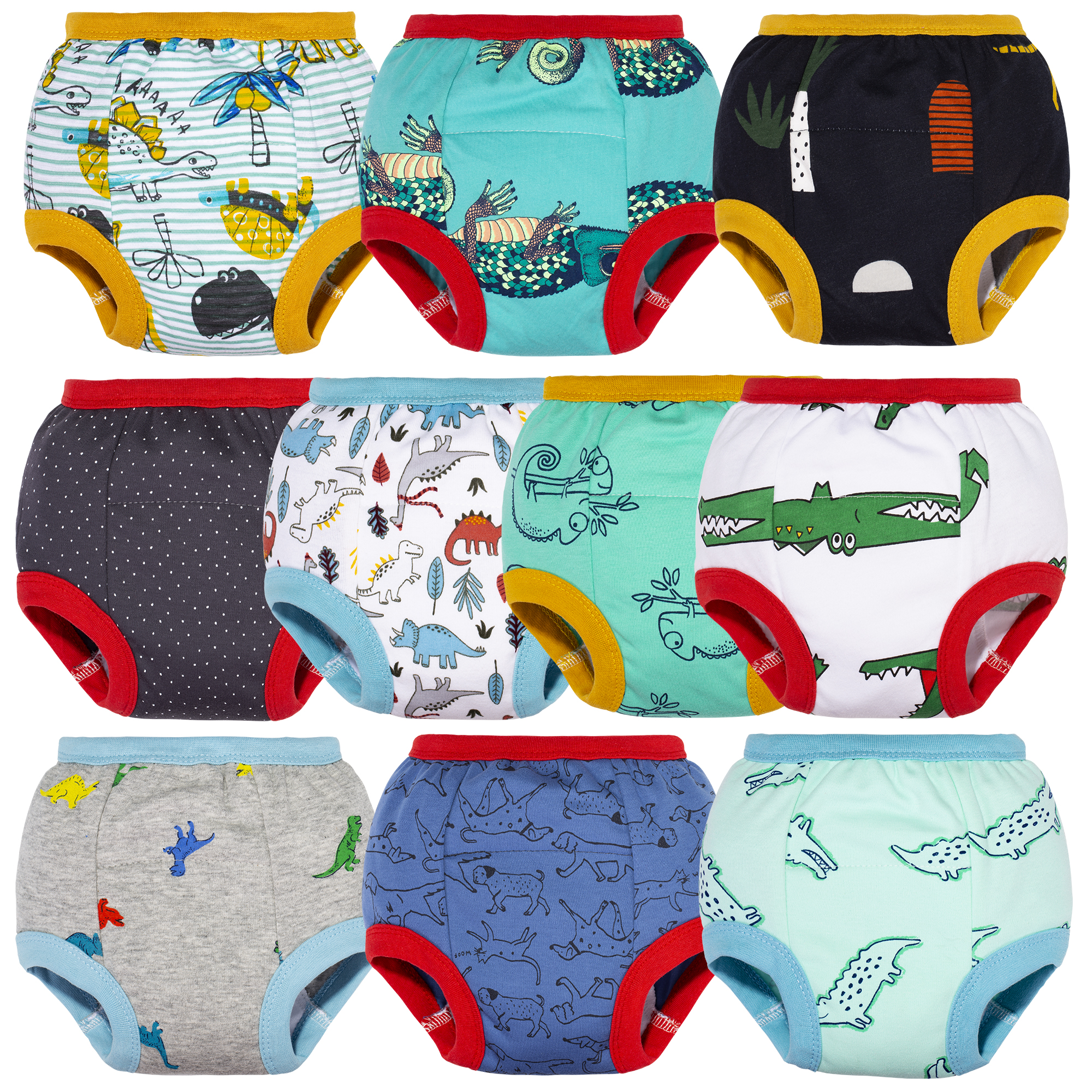 BIG ELEPHANT Baby Boys Training Pants, Toddler Potty Training Underwear
