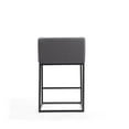 thumbnail image 7 of Home Square 34" Faux Leather Barstool in Gray & Black Finish - Set of 3, 7 of 7