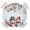 Blue, variant on Spring Floral Round Tablecloth for 55-60 Inch Tables,Fitted Table Cover with Elastic Edge,Pastoral Summer Botanical Flowers Birds Waterproof Outdoor Table Cloth Protector for Patio Garden Dinner