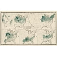 thumbnail image 2 of Baskin 14x10 Gold Ornate Wood Framed with Double Matting Museum Art Print Titled - US Agriculture Production - Baskin 1876, 2 of 4