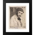 thumbnail image 2 of Abraham Walkowitz 14x18 Black Modern Framed Museum Art Print Titled - Self-Portrait (1900), 2 of 5