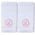 thumbnail image 2 of Monogrammed Hand Towels for Bathroom Kitchen Makeup | Personalized Gift for Wedding-Bridal | Custom Luxury Turkish Towel | Spa Collection, Oversized, 16 X 30 Inch, Set of 2, 2 of 3