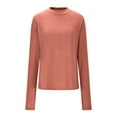 thumbnail image 4 of cfhntfmh Long Sleeve Thermal Shirt for Women Mock Neck Slim Fit Tshirts Basic Thermal Underwear Tops Winter Clothes for Women, 4 of 7