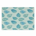 thumbnail image 1 of Watercolor Cutting Board, Fallen Forest Tree Leaves with Spring Inspired Color Scheme Deciduous Life Theme, Decorative Tempered Glass Cutting and Serving Board, Small Size, Aqua White, by Ambesonne, 1 of 1