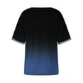 thumbnail image 4 of Yuwull Tops For Women Going Out Tops For Women Ladies' 2025 Spring And Summer Casual Loose And Comfortable V-Neck Short Sleeved T-Shirt Womens Plus Size Tops On ClearanceM, 4 of 8