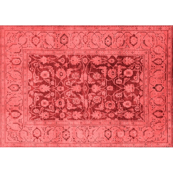 Ahgly Company Indoor Rectangle Oriental Red Industrial Area Rugs, 2' x 5'