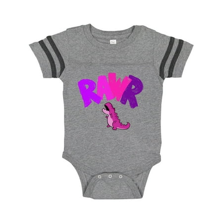 

Inktastic Lil Purple Tyrannosaurus Rawr Gift Baby Boy or Baby Girl Bodysuit