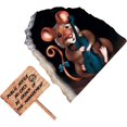 thumbnail image 5 of Realistic 3D Mouse Hole Wall Sticker - Mouse Hole Wall Stickers Home Decor - Mouse in a Hole 3D Wall Sticker Fun Art Home Decor, 5 of 5