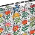 thumbnail image 3 of Pioneer Flower Floral Print Pattern Shower Curtain 36"x72", Bathroom Decorative Shower Curtain Set with 12 Hooks, Waterproof Washable, 3 of 6