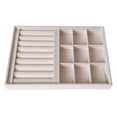 thumbnail image 2 of Caja de almacenamiento de exhibición de joyería portátil de 2 piezas Zulema Bandeja de terciopelo para joyas, 2 of 8