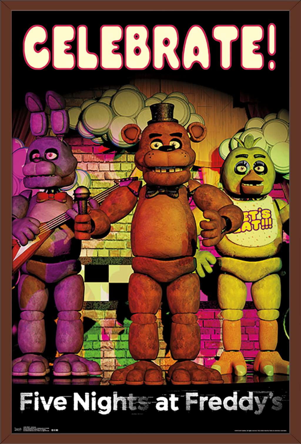 Five Nights at Freddy's - Celebrate Poster - Walmart.com - Walmart.com