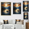thumbnail image 4 of Designart "Lake Silent Waters Painting II" Cottage Floater Framed Canvas Wall Art, 4 of 7