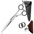 thumbnail image 1 of Tijeras profesionales para cabello de 6 pulgadas con cuchillas extremadamente afiladas Tijeras de corte de cabello de acero 440C Tijeras de peluquero duraderas de movimiento suave y corte fino con fun, 1 of 4