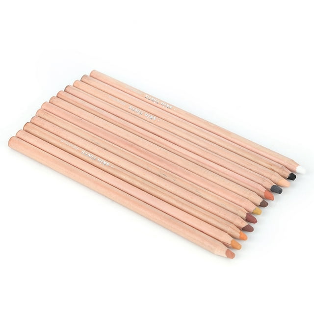 Pastel Chalk Colored Pencils,12Pcs Pastel Colored Pencils,Color Charcoal Pencils for Sketching, Drawing, Shading, Coloring, Layering