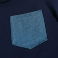 thumbnail image 5 of Scyoekwg Baby Clothes Clearance Toddler Boys Clothes Outfits Color Block Shorts Sleeve Round Neck T-shirts and Shorts Summer Outfit Set Navy9 Months, 5 of 8