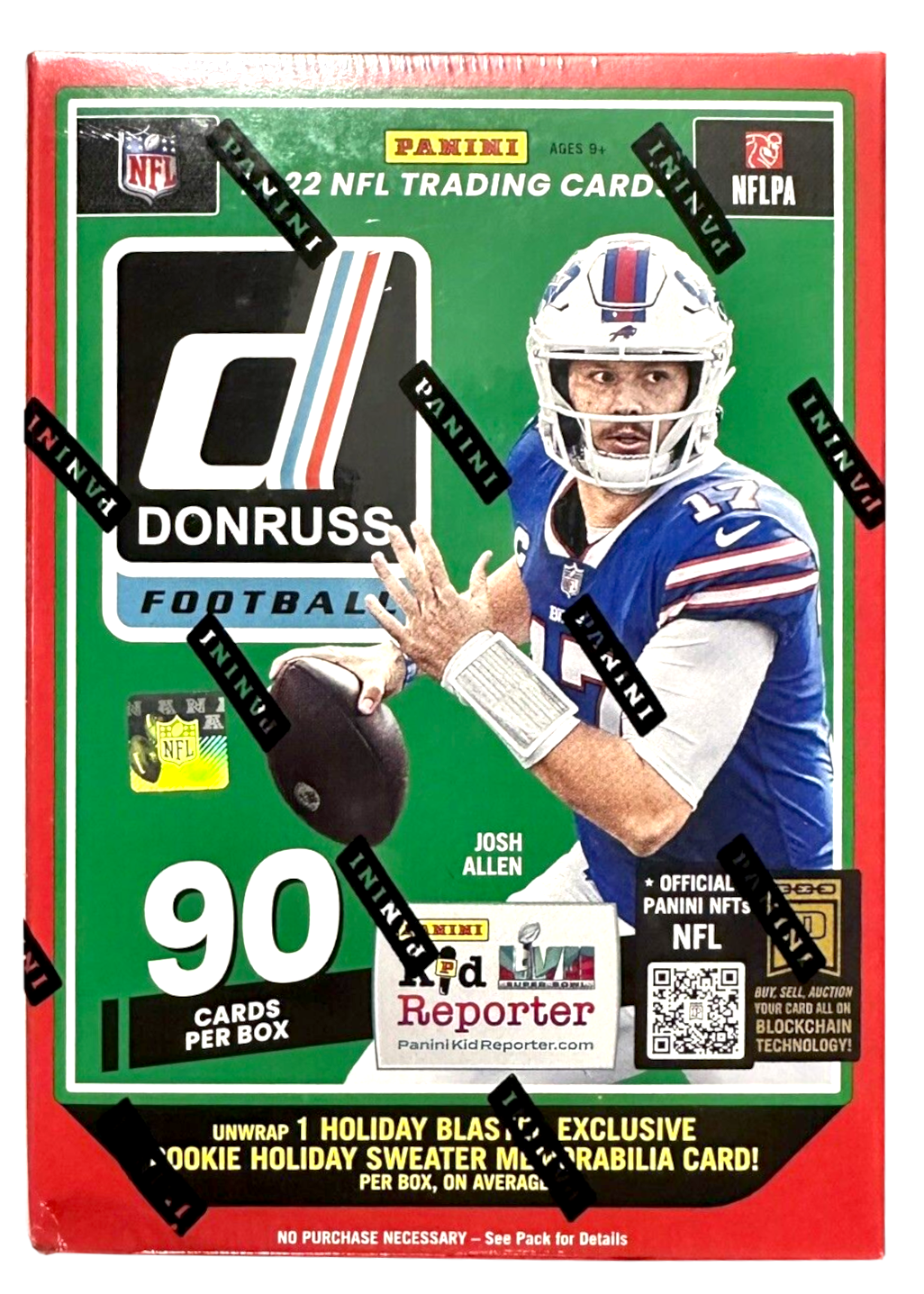 2022 Panini Donruss NFL Football Holiday Trading Cards Blaster Box