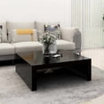 thumbnail image 1 of vidaXL Coffee Table Black 100x100x35 cm Engineered Wood, 1 of 4