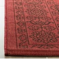 thumbnail image 2 of SAFAVIEH Courtyard Emmit Traditional Indoor/Outdoor Area Rug, 2' x 3'7", Red/Chocolate, 2 of 6