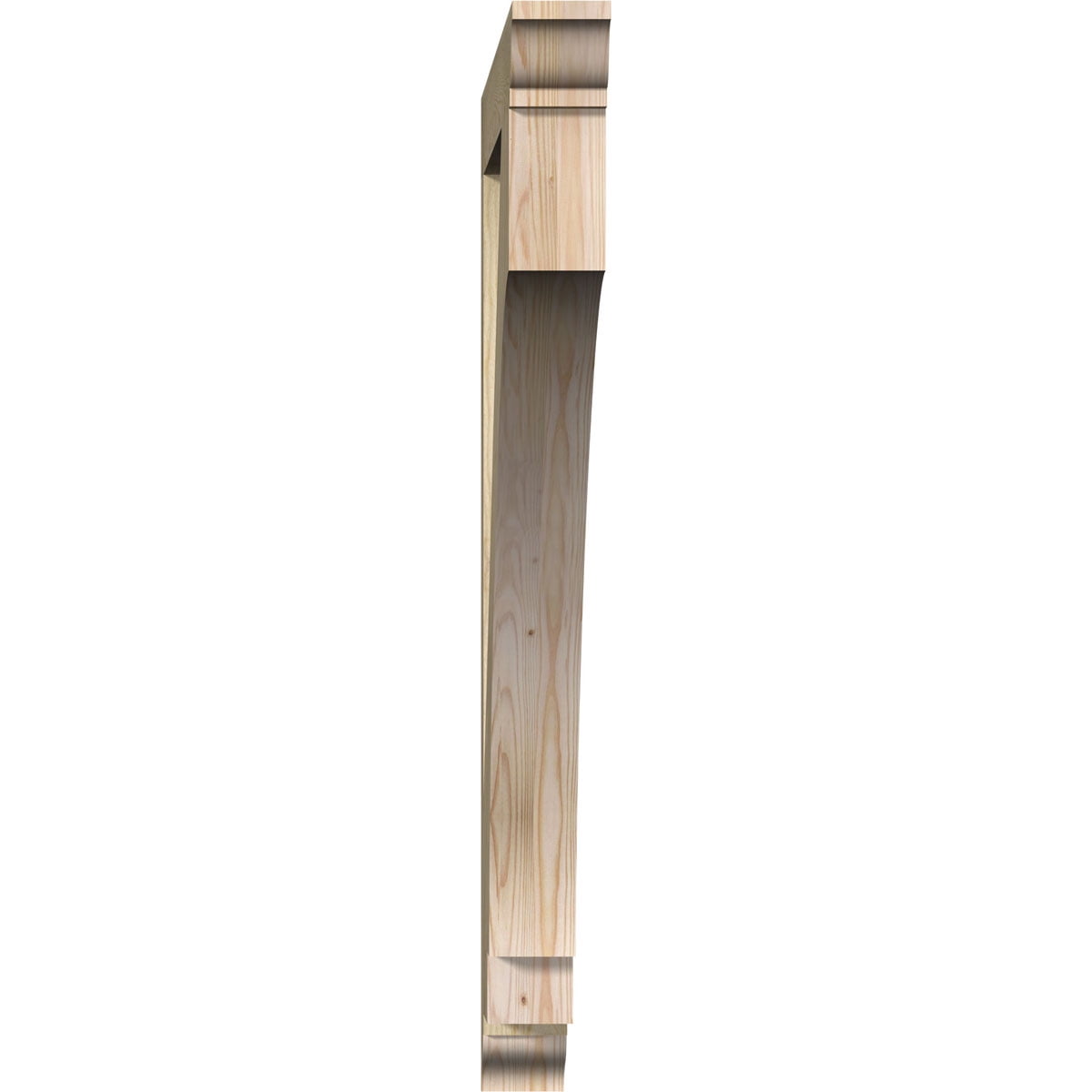 Ekena Millwork 4"W x 42"D x 48"H Imperial Traditional Rough Sawn Bracket, Douglas Fir