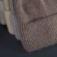 thumbnail image 5 of Gorros de piel de conejo para mujer, gorro de punto suave y cálido, esponjoso, de Angora, 2024, 5 of 5