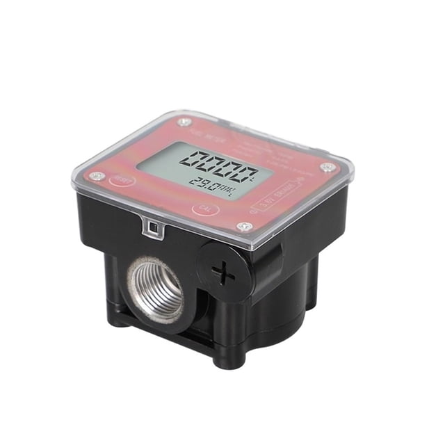 LCD Digital Flow Meter High Precision Gear Flowmeter Sensor Counter Indicator Waterproof Fuel Gauge Oil Measuring Tool DN15/DN20 ,Energy-Saving