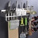 thumbnail image 5 of Qukaim Estante de almacenamiento de acero inoxidable 304 de acero inoxidable montado en la pared de cocina multifuncional estante de almacenamiento con cesta colgante y tazas, 5 of 5