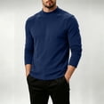 thumbnail image 2 of Frnrwgo Long Sleeve Shirts for Men Heavyweight Thermal Base Layer Mock Neck Solid Color Fall Winter, 2 of 10