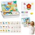 thumbnail image 1 of Magnetic Puzzle Learning Building Block Toys, Puzzle On The Front, Drawing On The Back, Enhances Creativity and Learning Portable & Easy Storage, 1 of 7