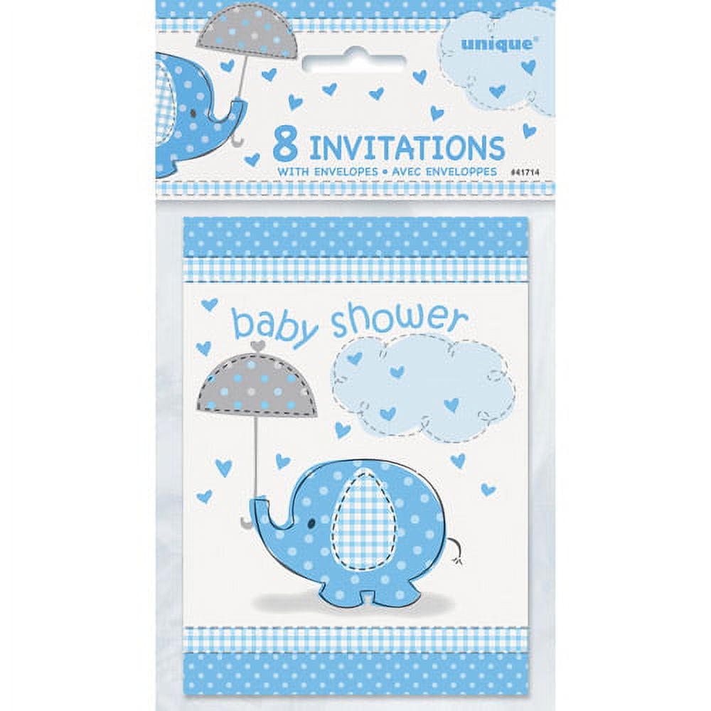 Unique Industries Baby Shower Printed Invitations with Envelopes, 4" x 5.5" (8 Count) - image 3 of 3