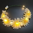 thumbnail image 2 of Vorkoi LED Flower Crowns Headbands - Light Up Headband for Women, Garlands Glowing Floral Wreath Crowns for Wedding Beach Party Birthday Halloween Cosplay Christmas Mardi Gras, 2 of 7