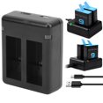 thumbnail image 4 of Dual Port Battery Charger, Camera Battery Charger, Multi-Purpose With Circuit Automatic Protection For  9 Camera Battery, 4 of 8