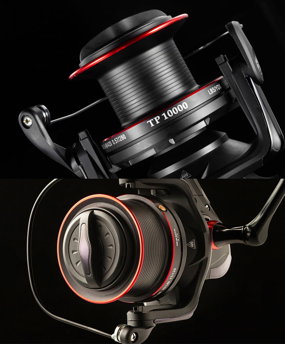 New Big Spool Reel 8000 9000 10000 Series Long Casting Spinning Fishing Reels 4.1:1 Catch Fish for Carp Feeder Fishing Wheel