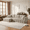 Khaki & Left Chaise, variant on CKEASEAN 108" Chenille Modern L-Shaped Modular Sectional Sofa Set, Compressed Boneless Cloud Couch with Pillows, Comfy 3-Seater Deep Seat Sofa, Sleeper Couches for Living Room, Apartment, No Assembly