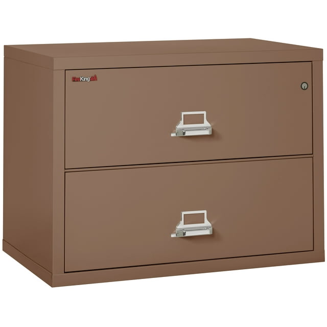 Fireking 2 Drawer 38" wide Classic Lateral fireproof File Cabinet-Tan